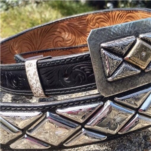 Diamond 1/2 Diamond Tapered Belt